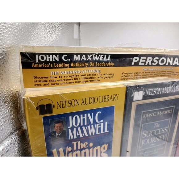 3) John C Maxwell Personal Growth Series Audiobook Cassettes - Picture 2 of 10